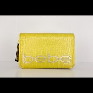 BEBE Fabiola Lime Crossbody Purse